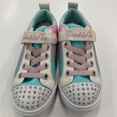  Kids  Size 11 Shoes Pink  / Turquoise 