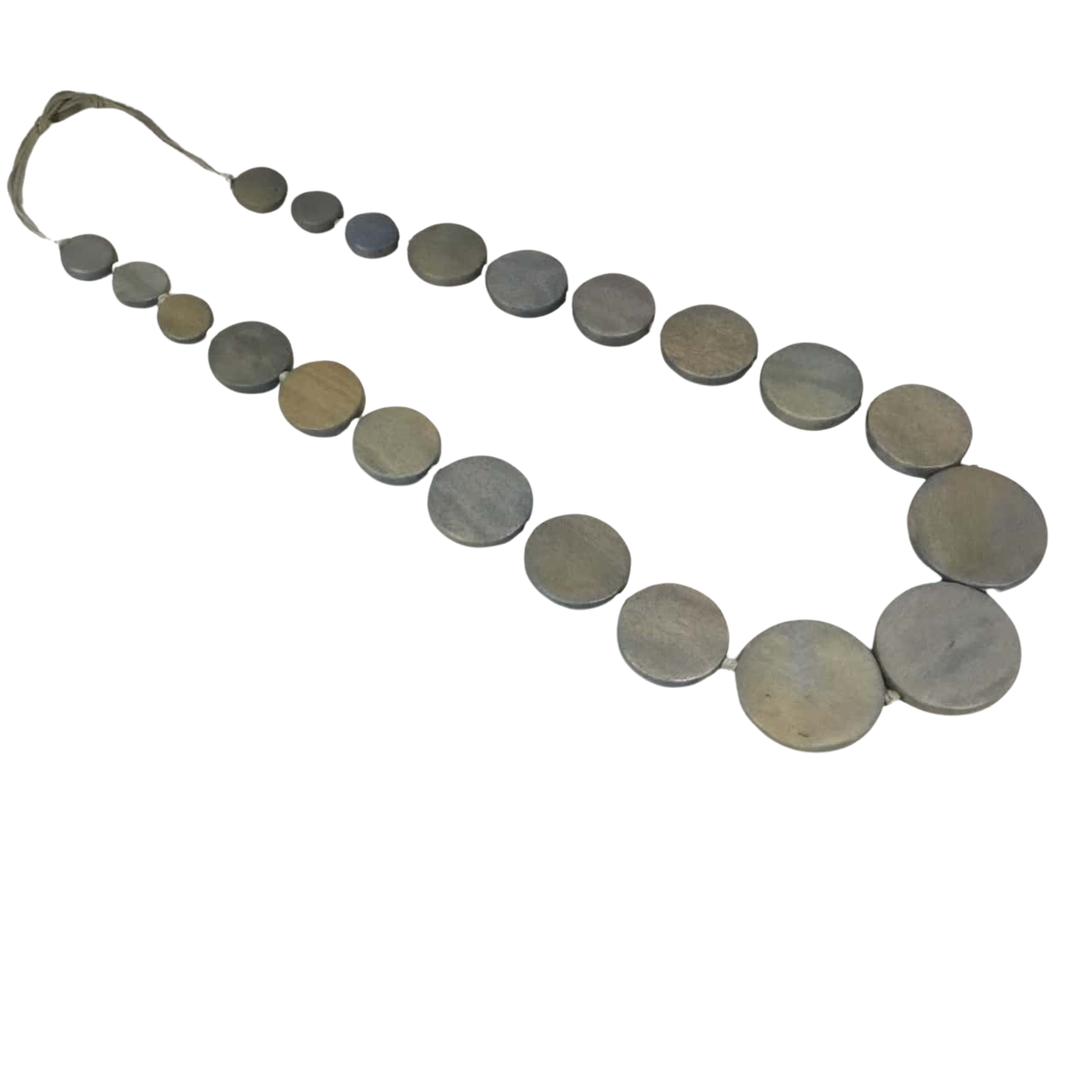 Beautiful Blue Wooden Necklace