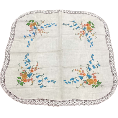 Vintage 1970s Hobbytex 80 cm round Tablecloth       Loose Mabchester