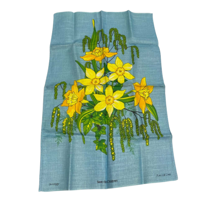Pure Irish Linen Save The Children Daffodil Tea Towel