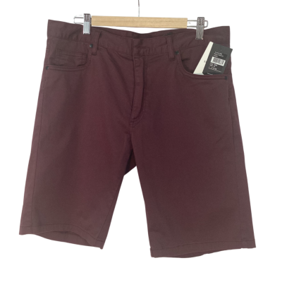 Tarocash - Wine Benji Stretch Shorts (Size 34)