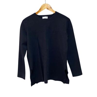 Scanlan Theodore Womens  Size M Long Sleeve Top Black  