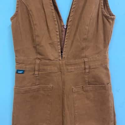 Lee Womens  Size 8 Overalls Brown 