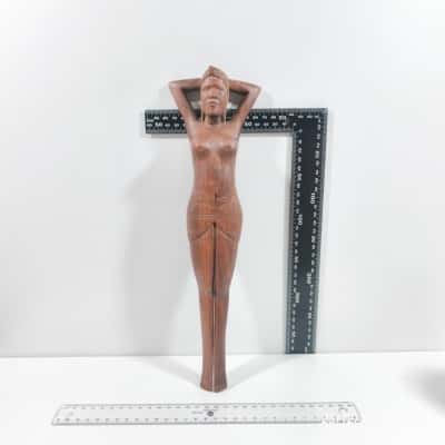 Vintage Wooden Nut Cracker Lady 