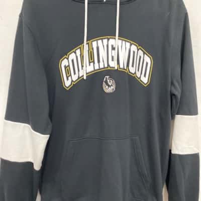 Collingwood AFL Mens  Size S Hoodie Black  / White 