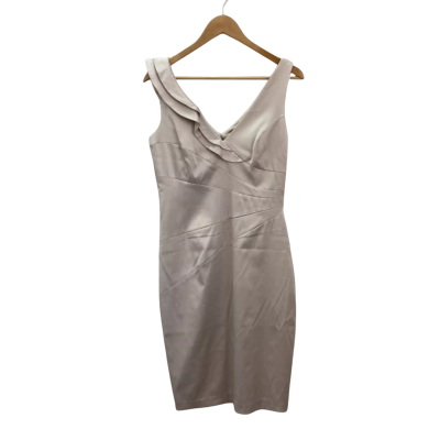 Events Womens  Size 10 Sleeveless Dress  Champagne Ruffled