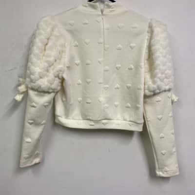  Narrator Size L Cropped Jumper White 