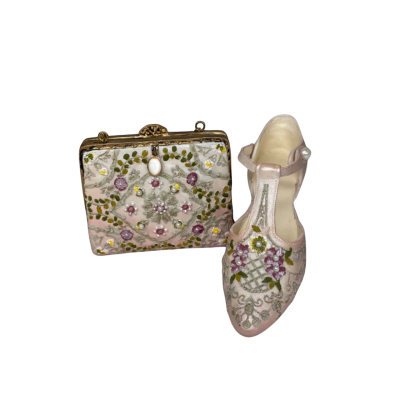 Nostalgia Collectible Figurines High Heel Shoe and Handbag