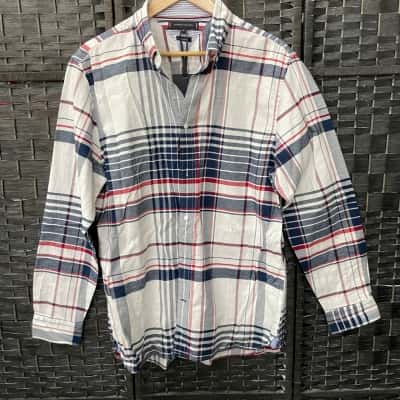 Tommy Hilfiger Mens  Size XL Checked Shirt Blue / Red / White 