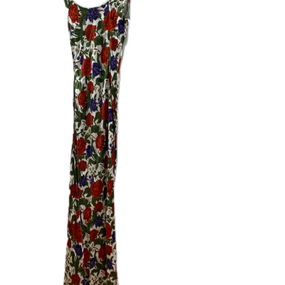Sonya Womens Dress Size 10 Green / Floral/ Red / White 