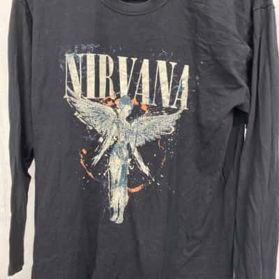 Nirvana Womens  Size M Long Sleeve Shirt Brown 