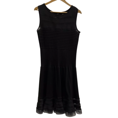 Queenspark Women’s Black Midi Dress Size L 
