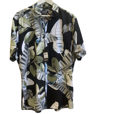 Brand New Connor Mens  Size L Printed Shirt Short Sleeve Shirt Multicoloured 