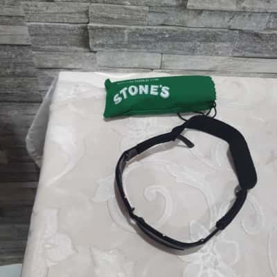  Men's STONE'S sunglasses black and black head strap