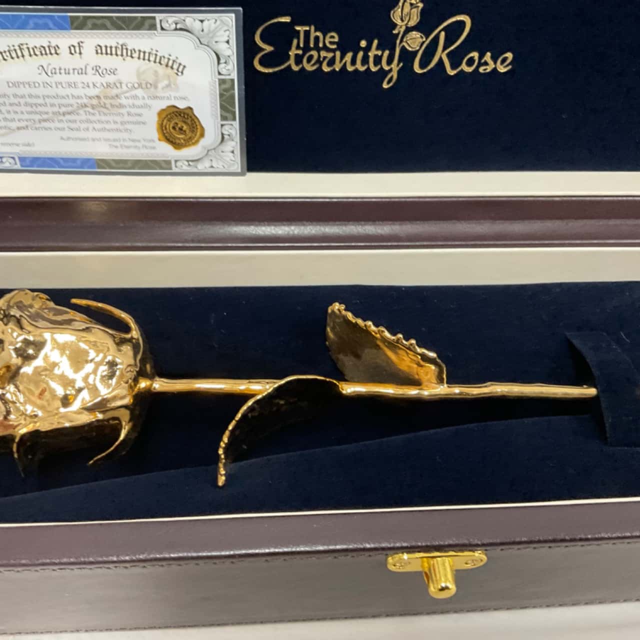 Eternity Roses Gold The Eternity Rose Dipped in Pure 24 karat gold 340x120(s) - Used As New ...