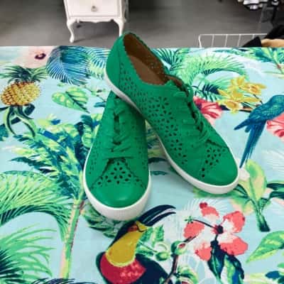 Ziera Dima XF Bright Emerald Women’s Leather Sneakers Size 39 