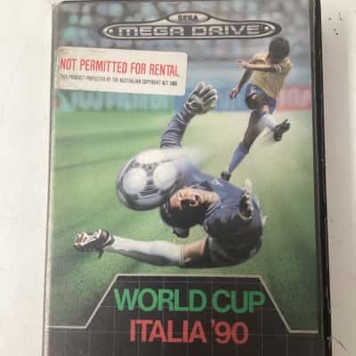 World Cup Italia '90 Mega Drive Sega with manual