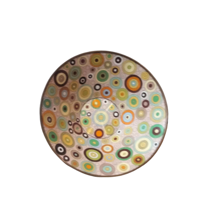 Large cup Cloisonne enamel on copper Diameter 33.5cm