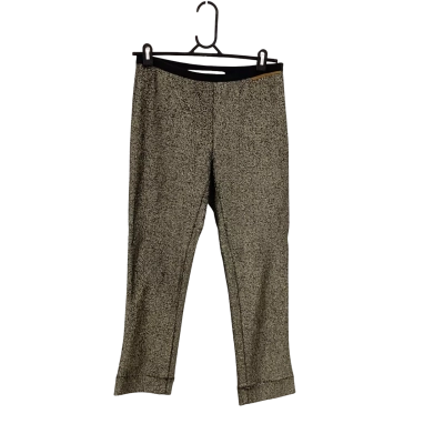 Easton Pearson Womens  Size 8 Slim Fit Pants Black  / Gold 