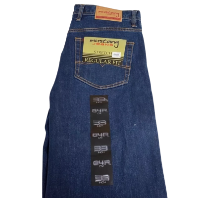 Mens Mustang Denim Blue Jeans Size 84R