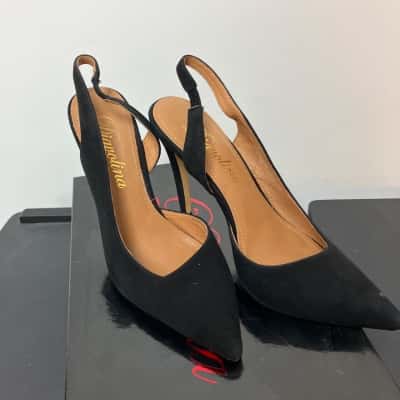 Diavolina Womens  Size 6.5 Heels Black  