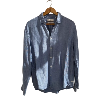Industrie Mens  Size M Long Sleeve Shirt Blue 