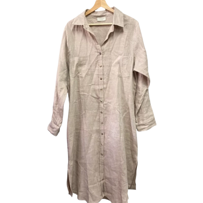 NOMAD Womens  Size 14 Shirt Dress Dusty Pink