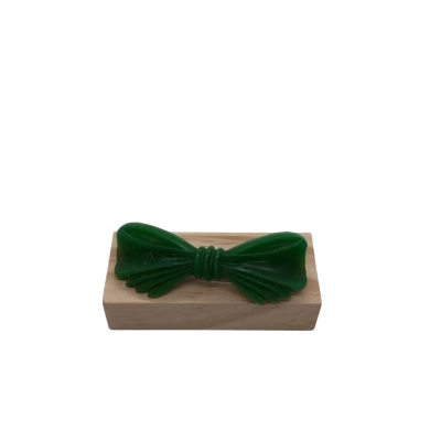 Vintage 1950s Green Celluloid Bow Barrette Hair Clip Retro 