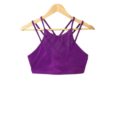 Women’s Size L Purple Lorna Jane Activewear Cropped Top