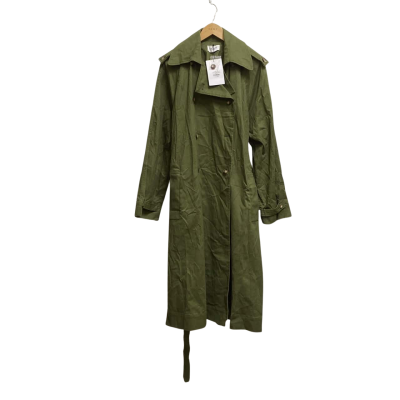  Raef the lable Womens  Size L Trenchcoat Olive 