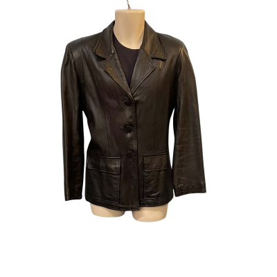  Mens  Jonata Size XL Blazer / Leather Jacket Black  
