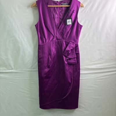 Basque Womens Size 10 Sleeveless Dress Purple BNWT 