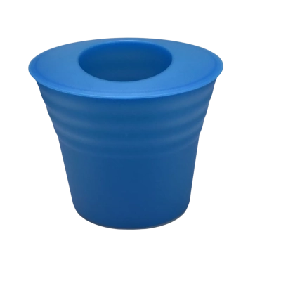 Two-piece Tupperware Impressions Blue Wine/Champagne Bottle Cooler 3442