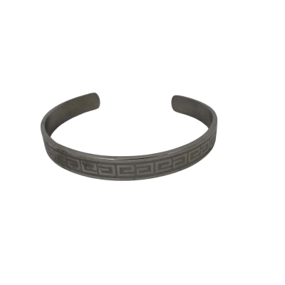 316L Marked Mens Stainless Steel Cuff Bracelet 