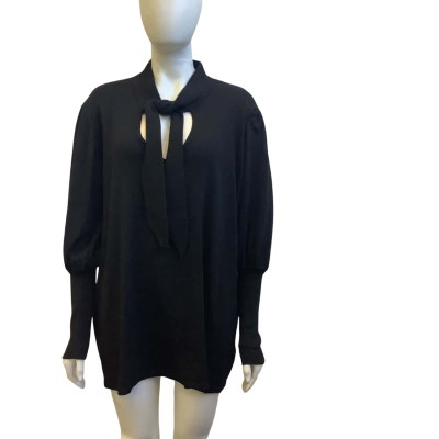 Brand New Refinity by City Chic Womens  Size XL Wool Blend Top Black 