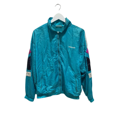 Vintage Adidas Track Jumper - Size S - Blue 