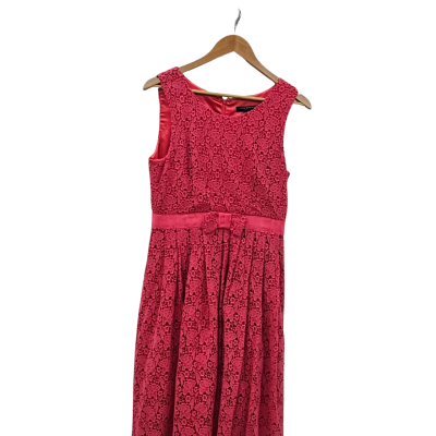  Jayson Brunsdon Womens  Size 12 Casual Dress / Midi Dress / Sleeveless Dress  Pattern / Pink  