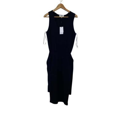 REISS Women's Size M/10UK Amber Knitted Tie Waist Sleeveless Dress  Navy Blue (**Brand new with tag** RRP $480)