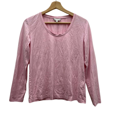 Sportscraft Size 10 Long Sleeve Top Pink  