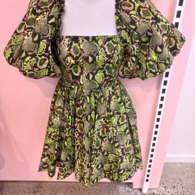New AJE size 4 Serpentine mini dress rec retail $395.00