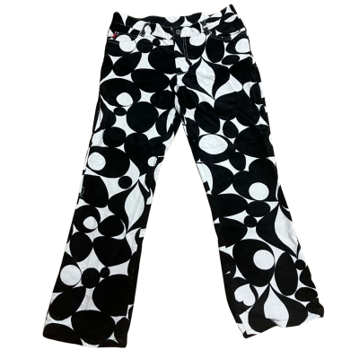 Y2K Bridget B Size 12 Jeans Black  / White 