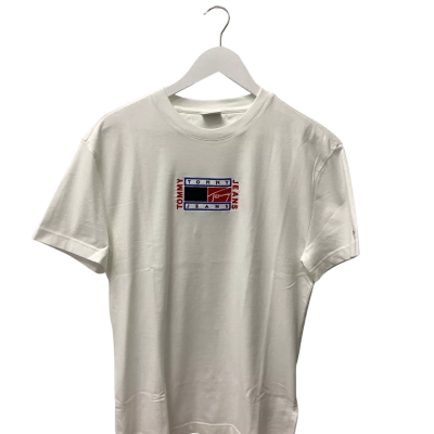 Tommy Jeans Mens  Size S Short Sleeve T-shirt White 