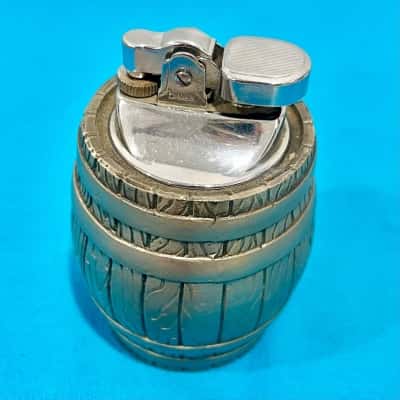 Vintage Penguin Barrel Table Lighter-Collectors Delight