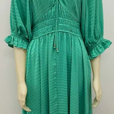  Womens  Size 14 Midi Dress Teal 