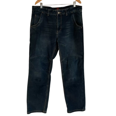 Torque Mens Motorcycle  Size XL Straight Leg Jeans Blue 