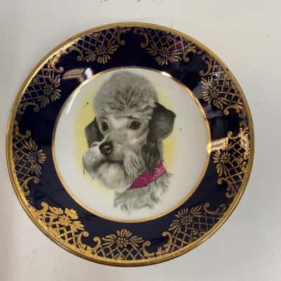 Vintage Weatherby Hanley Grey Poodle Dish 10cm