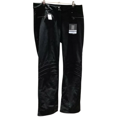  Dare 2B Womens  Size 14 Slim Fit Pants / Straight Leg Pants with SWAROVSKI CRYSTAL BUTTONS & ZIPPER TAGS Black  
