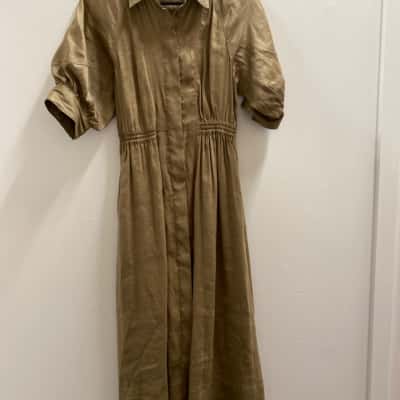 Country Road Womens  Size 6 Midi Dress Brown / Khaki 