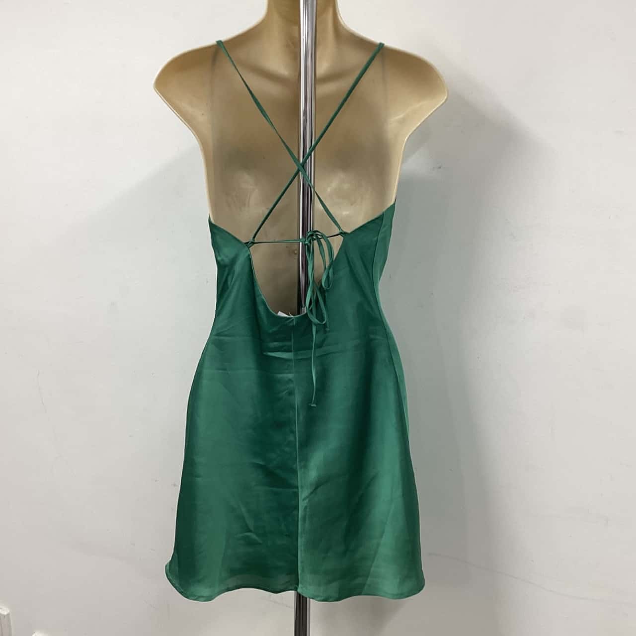 green emerald velvet dress Kookai Vangeline Dress main image 0