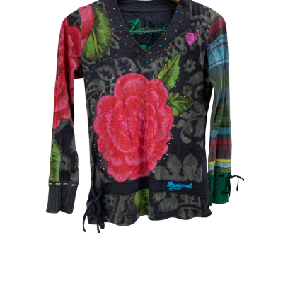 Desigual Women's Top Size S Floral 